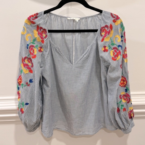 Anthropologie Embroidered Soleil Top by Floreat Size M - Picture 6 of 13